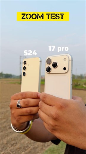 iPhone 17 pro vs Samsung s24 zoom test 🔥