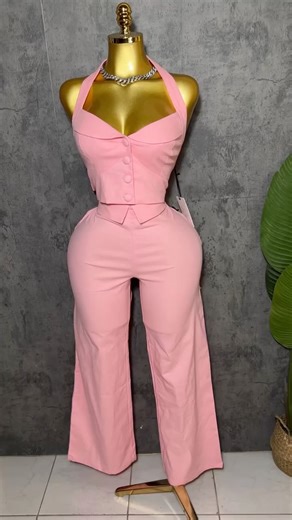 monokini_collection on Instagram: "New arrivals “Selena” pants set Small,medium and large Cost: $10,800 Mannequin wearing a medium Slight stretch Not tall girl friendly #jamaica #newarrivals #boutique #spanishtown #kingston"