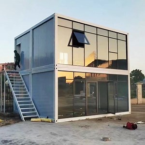[Hot Item] Luxury Prefabricated Apartments with Glass, Flat Packaging Houses, Shipping Containers, Portable Residential Plants, Mobile Prefabricated Office Buildings