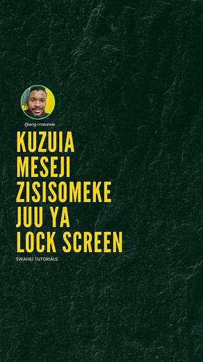 Kuzuia Meseji Zisizosomwa kwenye Lock Screen - Maelezo na Mbinu