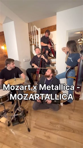 What if Mozart played in Metallica?💥 #mozart #metallica #Crossover #cello #piano #doublebass #drums #figaro #one 🎥 Dace Pūce | DAGAMBA