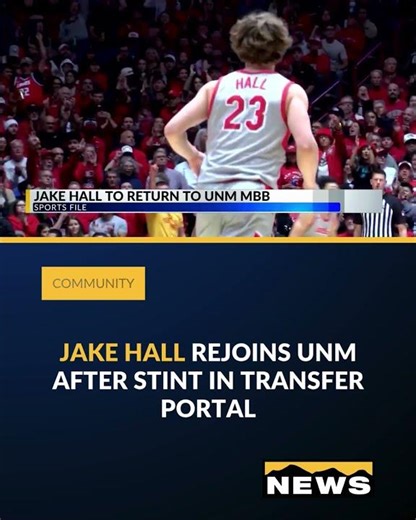 Jake Hall rejoins UNM after stint in transfer portal