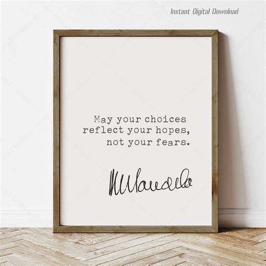Nelson Mandela Quote, Inspirational Hope Poster (instant Digital Download) - Etsy