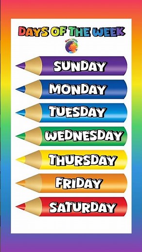 Days of the week song for kids #staylittlechannel #learning