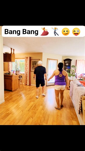 I learned this Bang Bang line dance at Gilleys in Las Vegas and taught it to hubby today and he nailed it. Have fun dancing beautiful people. 😉 😜 #goodvibesonly #dance #linedance #bangbang #weekendvibes | Brian and Marissa