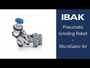 Pneumatically driven milling robot for the main sewer DN 200 to DN 800 - MicroGator Air | #IBAK