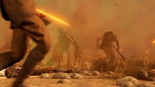 Futuristic Combat: Soldiers in Dystopian Battle Scene