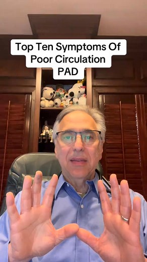 Top 10 symptoms of poor circulation, known as PAD or peripheral arterial disease. Thanks to Dr Raman Sharma of NYC, an academic PAD expert and colleague, for your assistance. #heart #pad #healthy #drramansharma | Evanslevinmdface
