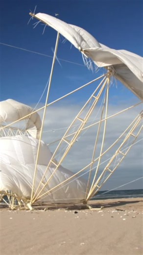Theo Jansen, Strandbeest on Instagram: "Longest beach animal 19 meters. Animaris Rex #strandbeest #theojansenstrandbeest #beach"