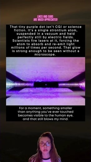 This Purple Dot Is a Single Atom