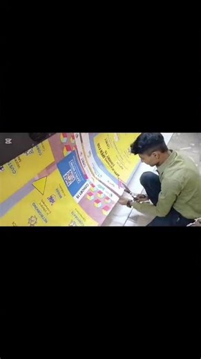 standy print with stand printing to fixing on stand full process #printfinishing #printmill