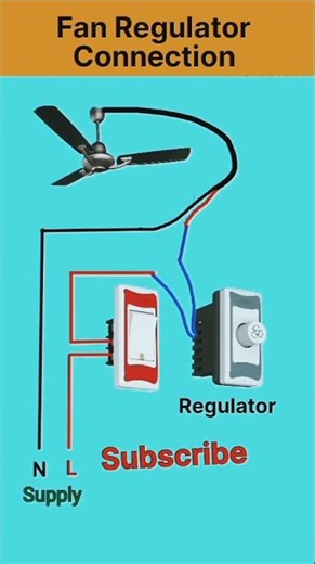 How To Fan Regulator Connection | Fan Speed Control Easy ⚡ | #shorts