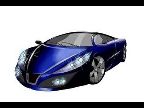 How to draw a cool car