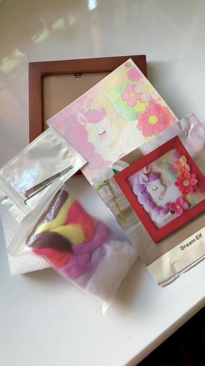 Can't wait to create this gorgeous kit !! 🥰 #woolfelt #woolfelting #woolfeltart #woolfelted #unicorn #woolfeltpetcustomization