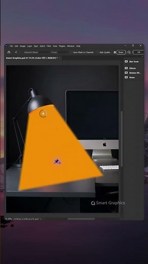 How to create realistice lamp light effect using Photoshop