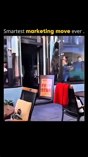 financpreneur on Instagram: "Example of a clever marketing tactic using an optical illusion sign to attract customers. From a distance, the large red text prominently reads "FREE BEER," but upon closer inspection, smaller text reveals the actual offer: "Wi-Fi is" above the large text and "is good" below it. Explanation of the Marketing Tactic Attention Hacking: The large, bold "FREE BEER" headline is designed to grab immediate attention and stop passersby in their tracks, leveraging the universa