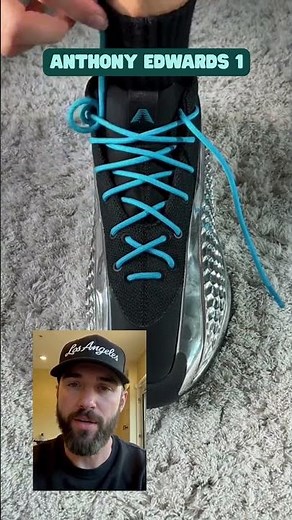 how to lace anthony edwards shoes #ae #ae1 #shoelaces #shoelacetying #sportshoes #basketball