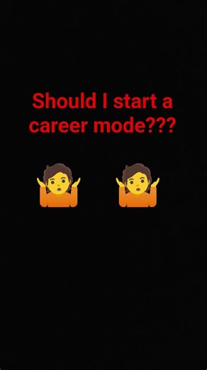 Should I start a career mode on Fifa 13??#question #careermode