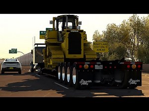ATS 1.56 Mods | 4K | CAT Power D6R Caterpillar Haterbilt: Rogers ATS Lowboy American Truck Simulator