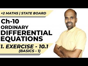 Class 12 | Ex - 10.1 | Basics - 1 | Ordinary Differential Equations | State Board | ram maths