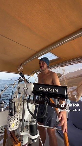 6 hr sail from one caribbean island to the next! On our anniversry♥️ #fyp #minivlog #vlog #travelvlog #vacationvlog #vlogger #travel #boat #ocean #sailing #sailor #boatlife #fishing #couple #traveltiktok