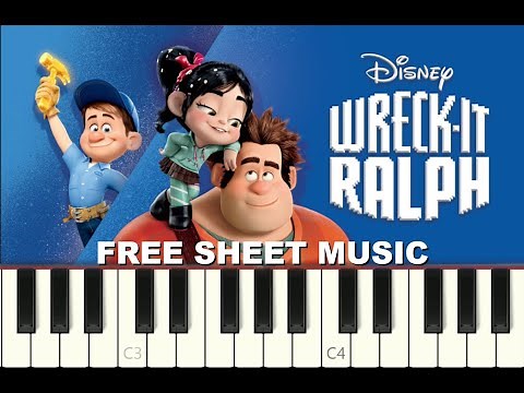 WHEN CAN I SEE YOU AGAIN from Wreck-it Ralph, Disney, 2012, Piano Tutorial, free Sheet Music (pdf)