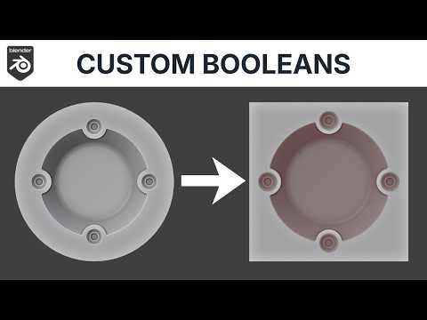 Create your own CUSTOM booleans in Blender