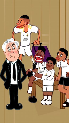 1.8M views · 30K reactions | Real Madrid players situation in Mbappe first days 樂 #realmadrid #mbappe #vinijr #Endrick #Anchelotti | Body Animation | Facebook