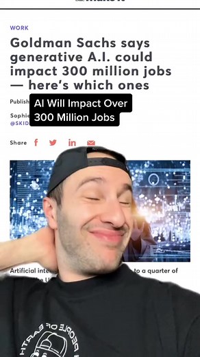 3.6K views · 65 reactions | AI automation will impact over 300 MILLION jobs?! My advice on how to GROW during the AI wave #ai #artificialintelligence #tech #technology #automation #techtok ZCWGl  | Aicentral | Facebook