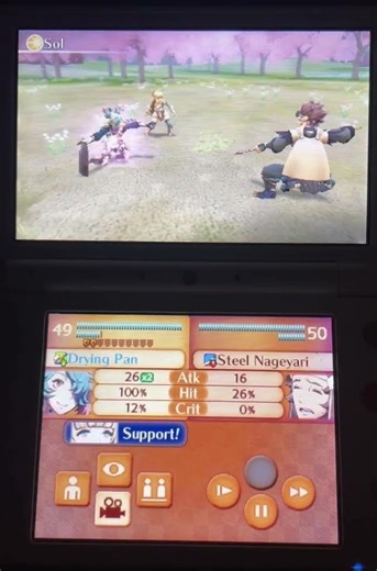 Fire Emblem Fates Conquest Lunatic Classic Ch 24 Peri smacks Azama with frying pan