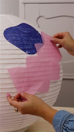 DIY Paper Lamp Visable Mending