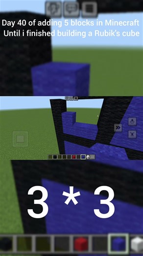 Day 40 of adding 5 blocks in minecraft until i build a Rubik's cube