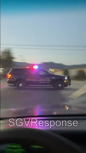 Azusa Police Dodge Durango Responding Code 3