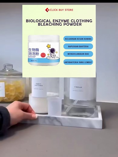 Biological Enzyme Clothing Bleaching Powder 260g Removes Stains Safe For Skin Yellow Stain Remover Powder bubble powder clothes to remove yellow stain, whiten and activate oxygen bubble washing powder Buy 4 get 2 Free RM11.90 - 39.90 #dobi #dobby #clean #bundle #bundlemalaysia #bundles #tiktok #foryou #fyp #viral #yfpppppppppppppppppppppppp #murah