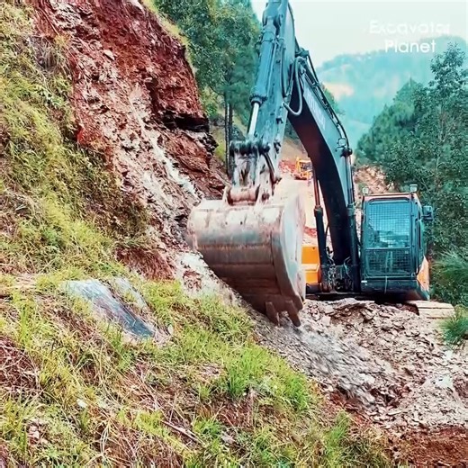 Epic Digging in the Rockies: When Heavy Machinery Meets Raw Nature #digger #Hyundai #excavation #explore #dozer | Excavator Planet