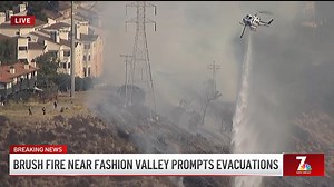 133K views · 1.5K reactions | A brush fire broke out in Mission Valley across from the Fashion Valley Mall Tuesday afternoon, prompting evacuation orders. | NBC 7 San Diego | Facebook