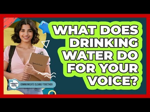What Does Drinking Water Do For Your Voice?