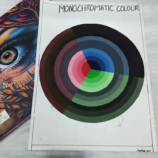 colour wheel 🛞 monochromatic colour 🎇 types of lines 📉 Achromatic colour 💎