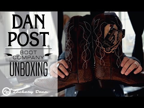 Dan Post Boot Company Unboxing: MANNING PYTHON BOOT