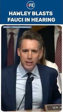 Josh Hawley Grills Anthony Fauci After He Invokes Fifth Amendment | "Contempt For Congress" Clash