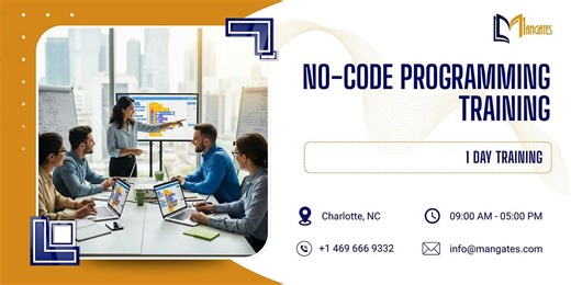 No-Code Programming Training: 1 Day Session in Charlotte, NC
