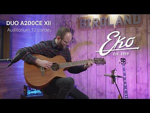 Guitare Eko DUO A200CE XII Auditorium 12 cordes (vidéo La Boite Noire du Musicien)