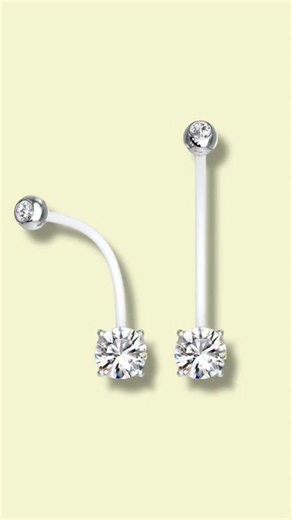 Bodyjewelry.com on Instagram: "✨ Bio-Flex Maternity Belly Button Ring (14G) with Double CZ Gems ✨ Growing a baby shouldn’t mean giving up your favorite jewelry — and this maternity belly ring is made exactly for that. Crafted from soft, flexible Bio-Flex, it moves with your body as your belly changes, helping reduce irritation and pressure on sensitive skin. The bar is slightly longer to keep your piercing comfortable and open throughout pregnancy, and the double prong-set CZ gems give you that 