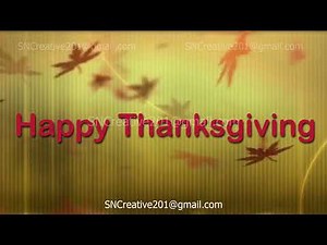 Happy Thanksgiving 02 Virtual Green Screen Background Loop