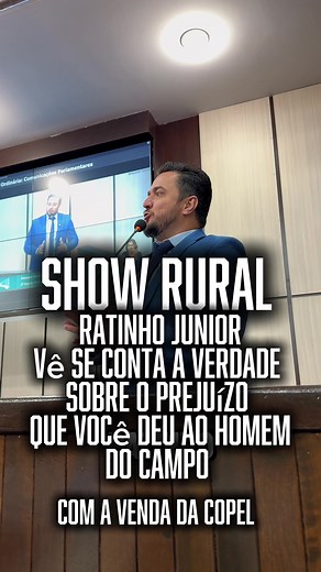 Críticas ao Governador Ratinho Júnior no Show Rural