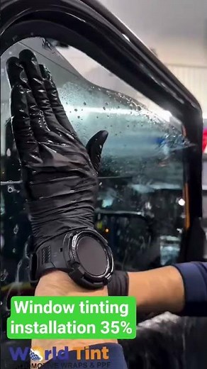 Car window tinting installation shade 35%