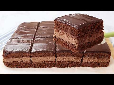 From an old recipe book: Chocolate Cake with Creamy Filling and Ganache