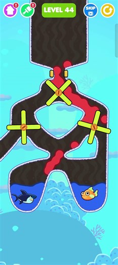 Save The Fish All 44 Level Android,ios Gameplay New Update #shorts #savethefish