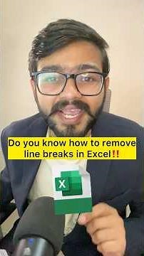 Don't Remove Line Breaks in Excel manually‼️Instead Use Amazing Trick #excel #exceltips #shorts