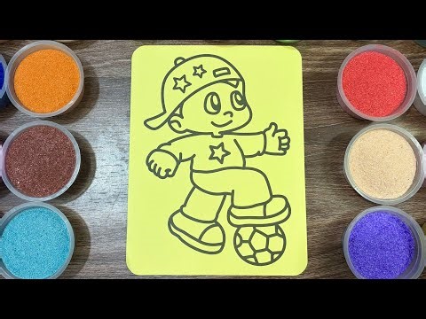 Kids Sand Art Coloring 🎨 Colorful Boy Sand Painting Fun for Children (Sand Art World)